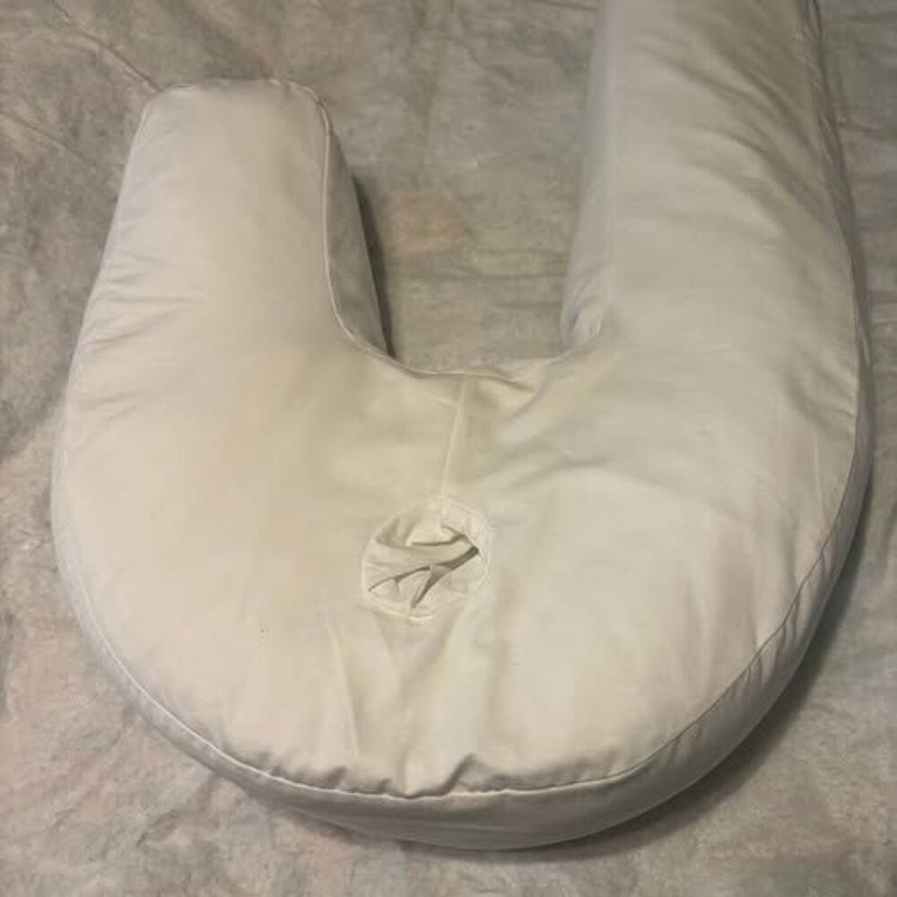 HealthSmart Wrap-Around Side Sleeper Pillow – J-Shaped Support Pillow